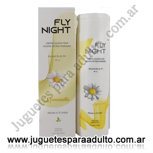 Aceites y lubricantes, Fly Night, Jabon liquido para higiene vaginal aroma a te 250ml